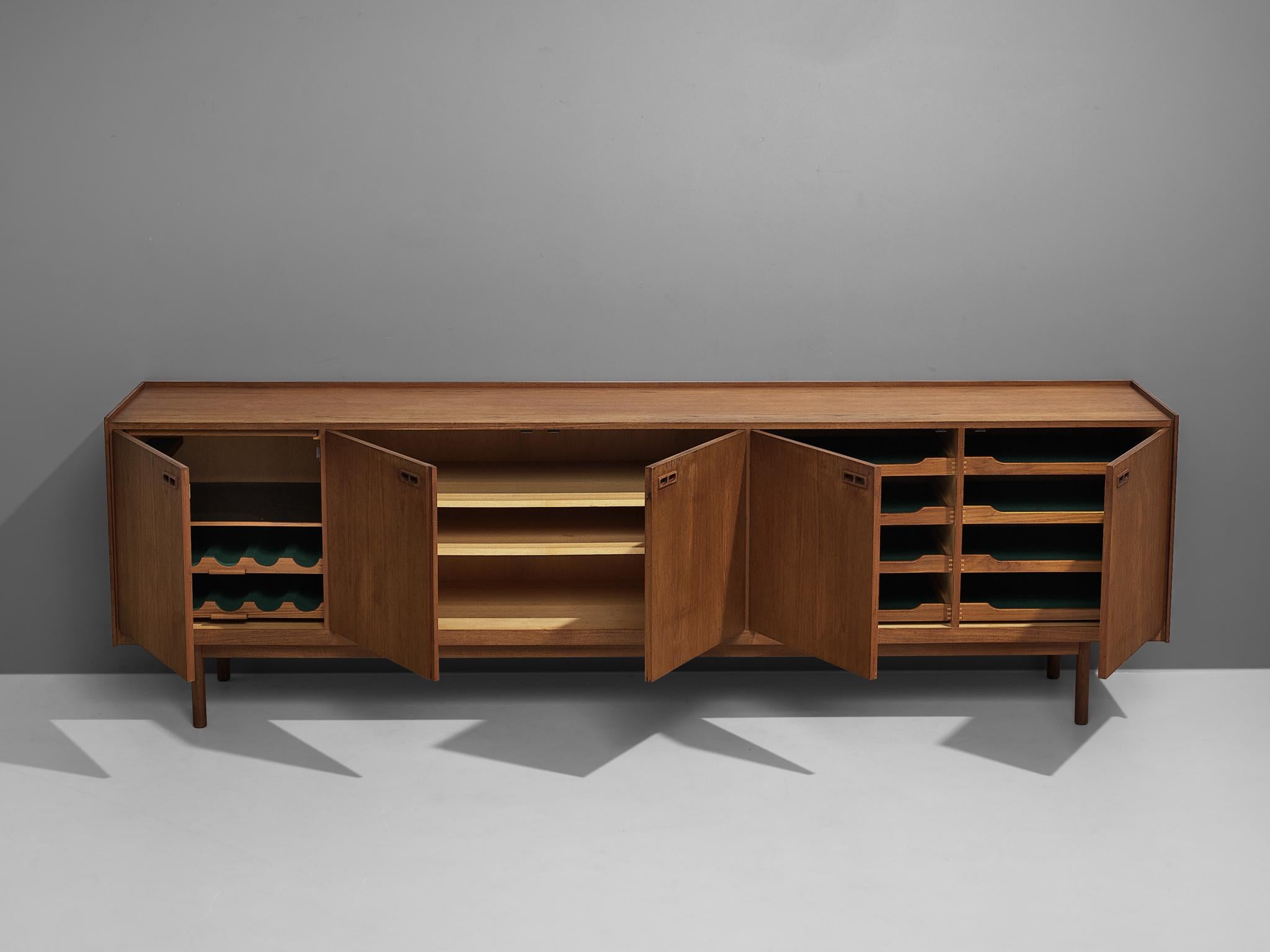 Mid-20th Century Large Ib Kofod-Larsen Sideboard in Teak with Five Doors