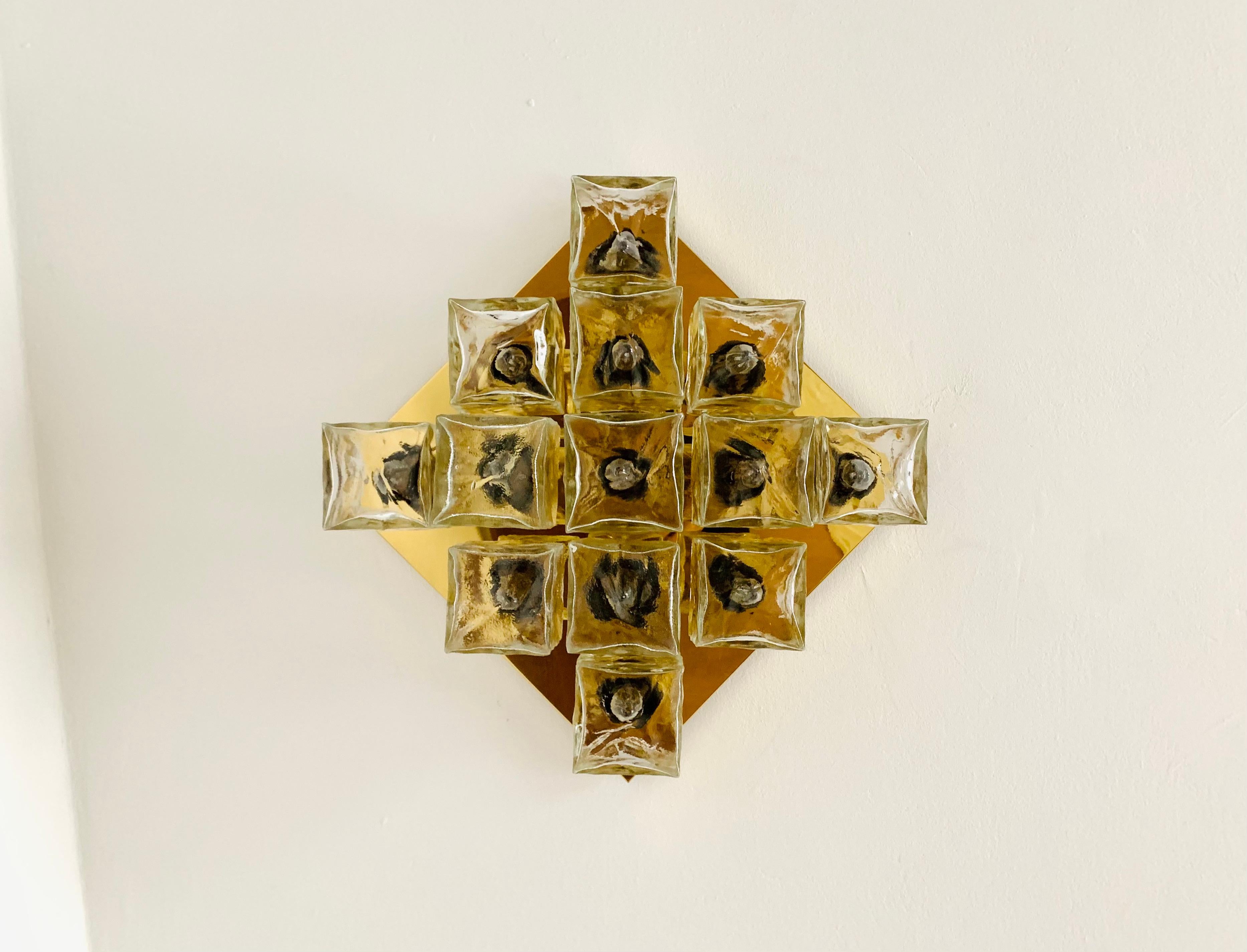 Large Ice Cube Flush Light by J.T. Kalmar For Sale 1