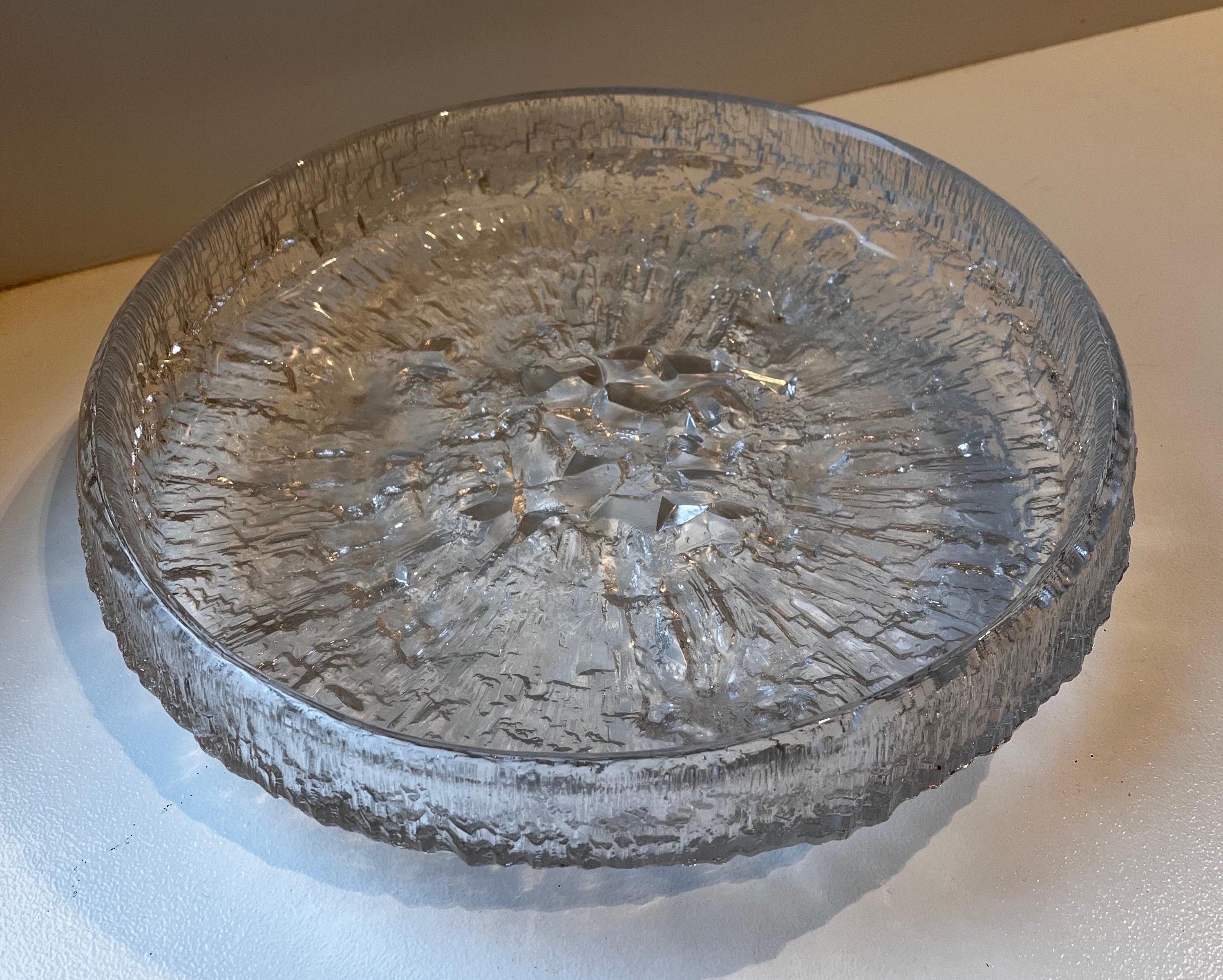 Large Ice Glass Bowl 