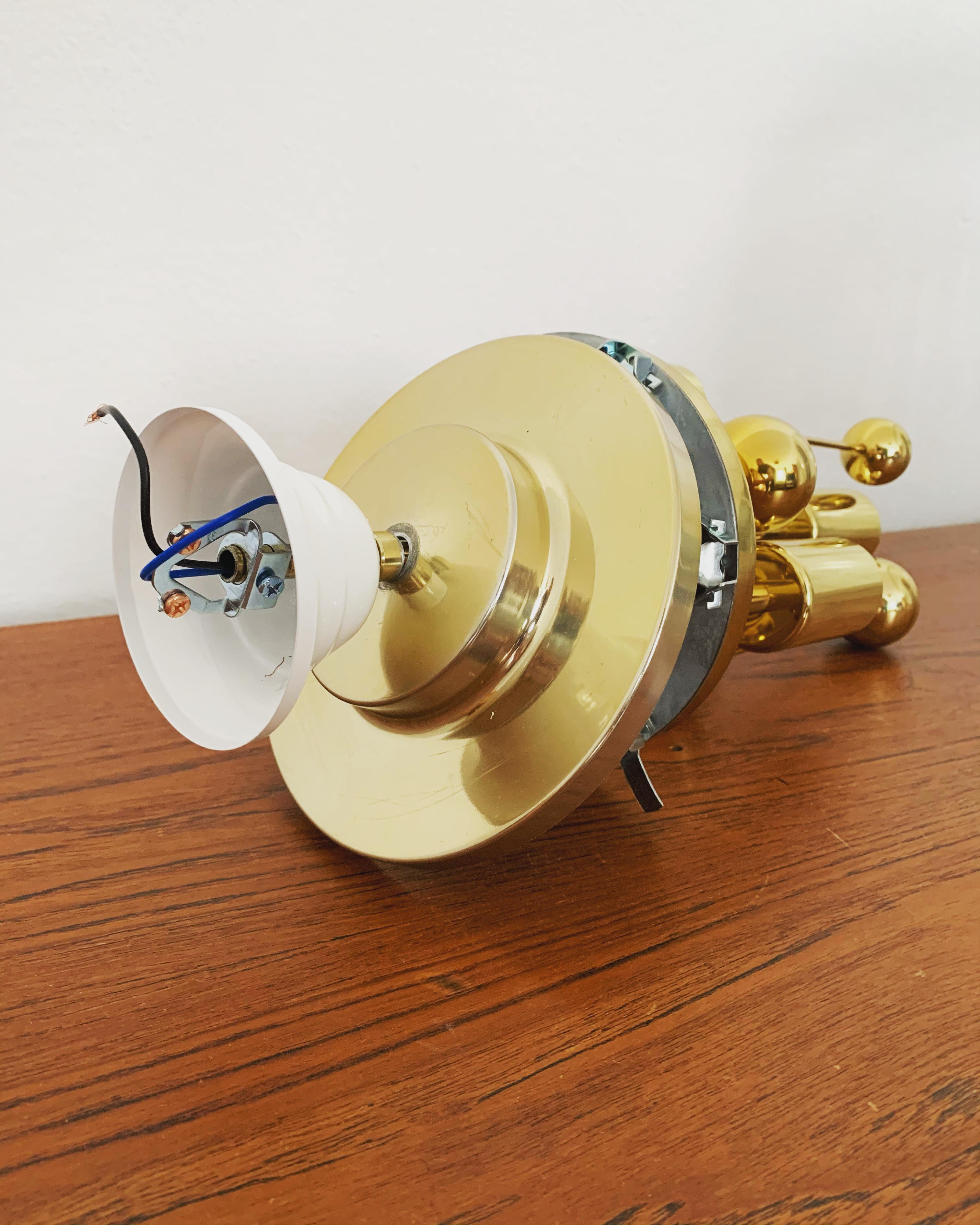 Lampada grande in vetro ghiaccio di Doria in vendita 6