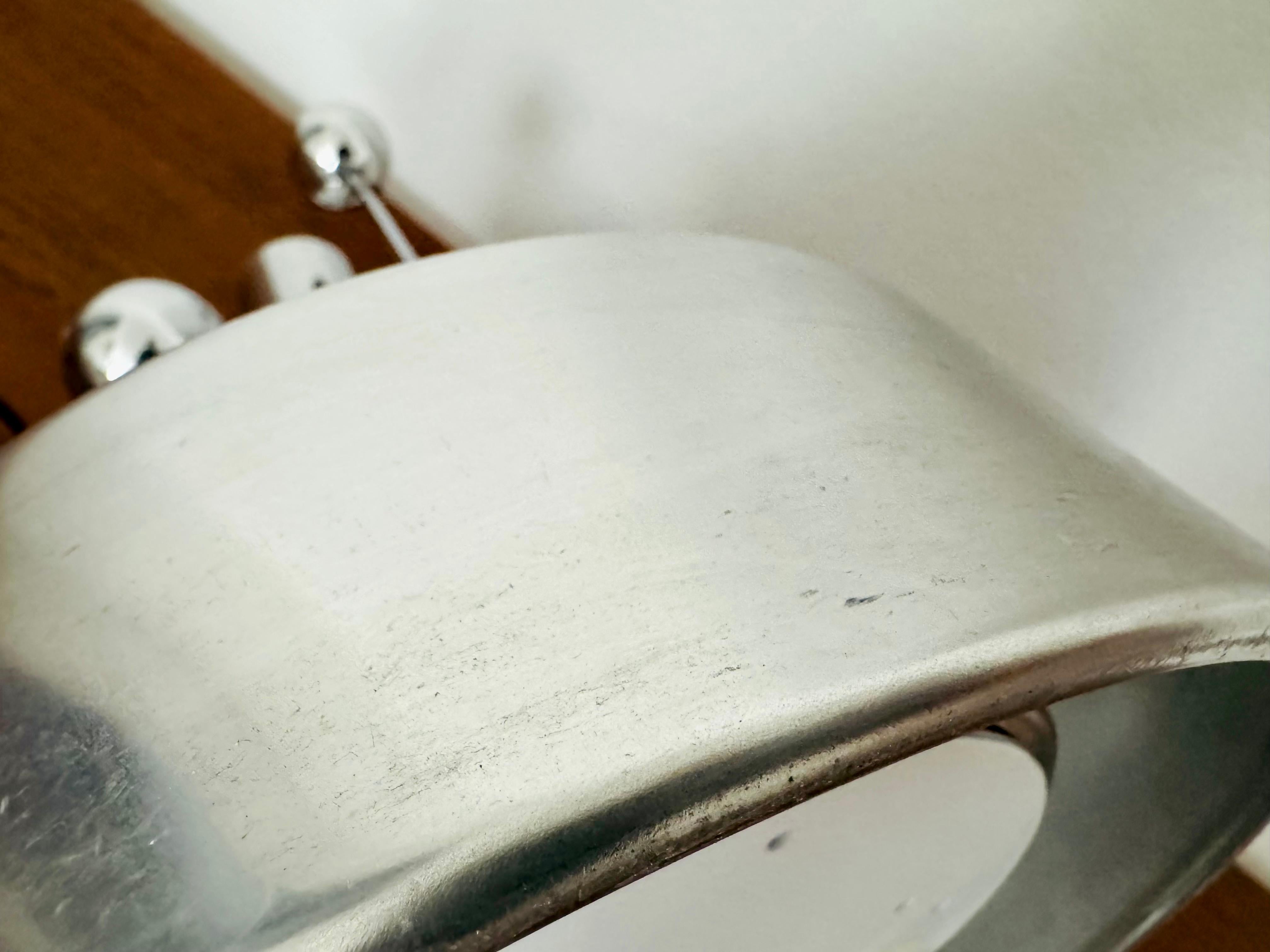 Grande lampe de bureau en verre glacé Doria en vente 9