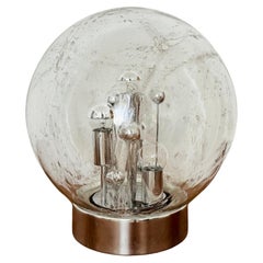 Large Ice Glass Table Lamp from Doria