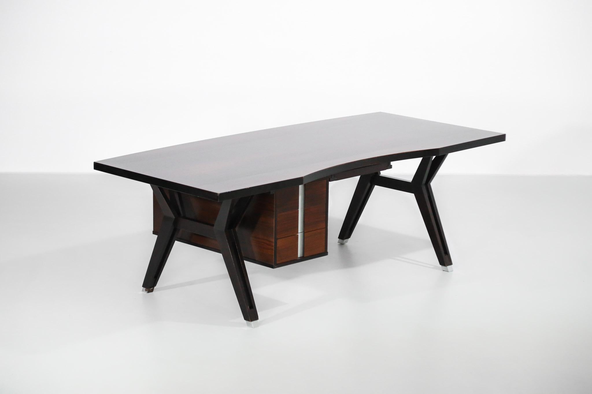 Large Ico Parisi Desk for MIM, Italian Design 4