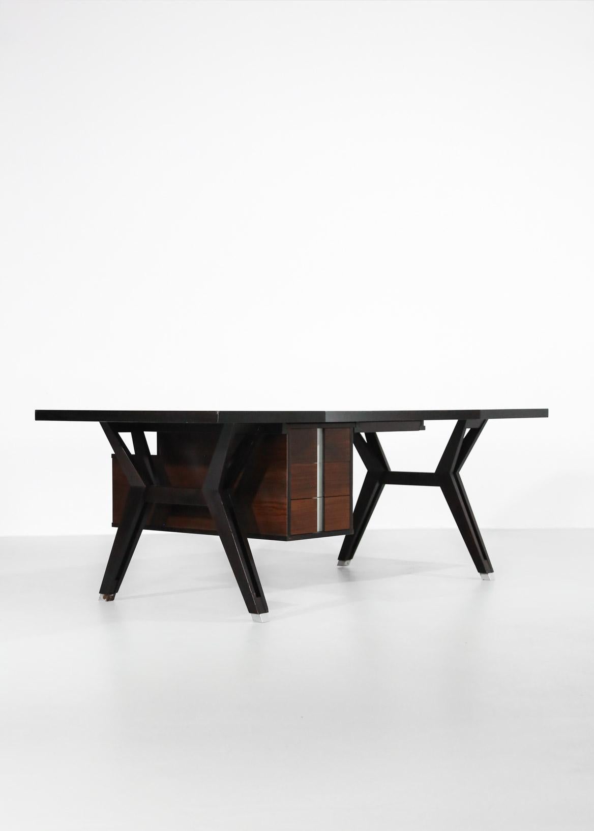 Large Ico Parisi Desk for MIM, Italian Design 1