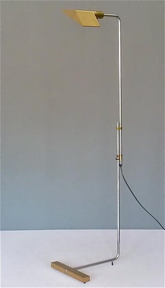 Large Iconic Cedric Hartman Floor Lamp for Jack Lenor Larsen Serial No. 8 1960s