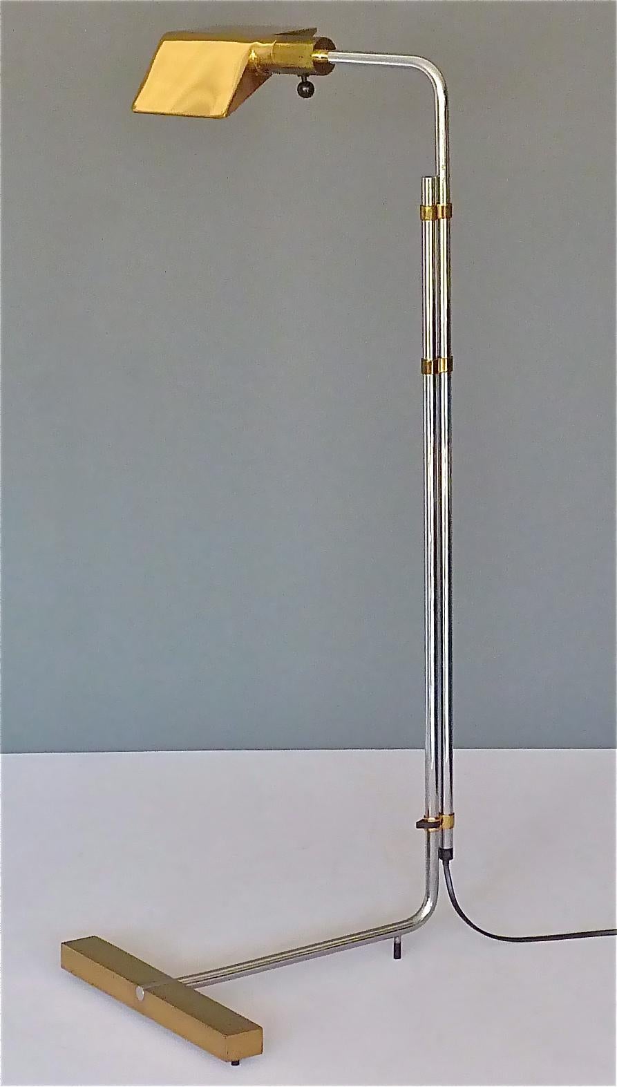 Large Iconic Cedric Hartman Floor Lamp for Jack Lenor Larsen Serial No. 8 1960s In Good Condition In Nierstein am Rhein, DE