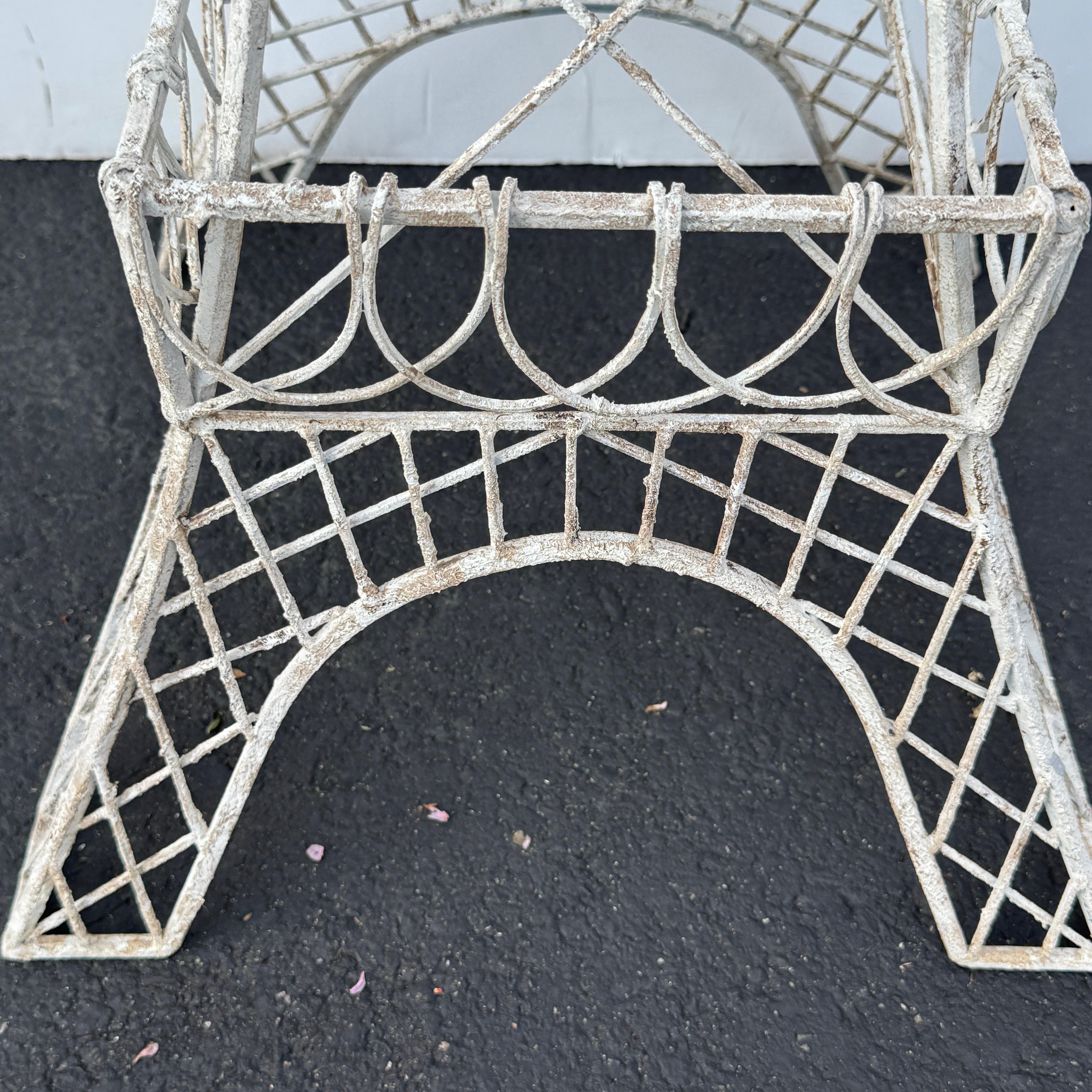 Large Iconic Painted Metal Eiffel Tower Statue Centerpiece For Sale 5