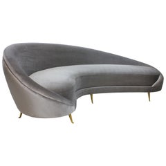Large Iconic Sculptural Sofa in the Style of Ico Parisi