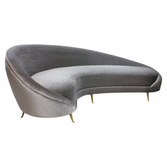 Large Iconic Sculptural Sofa in the Style of Ico Parisi