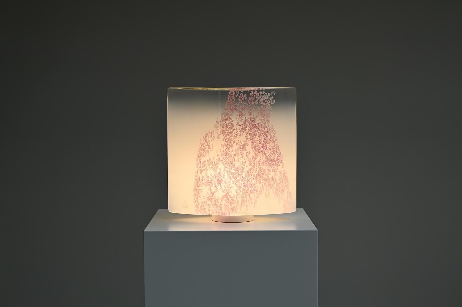 Italian Large Idra table lamp by Rosanna Toso for Leucos , 1980s Itlay. For Sale