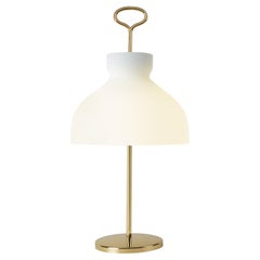 Große Tischlampe „Arenzano“ aus Messing und Glas von Ignazio Gardella für Tato Italia