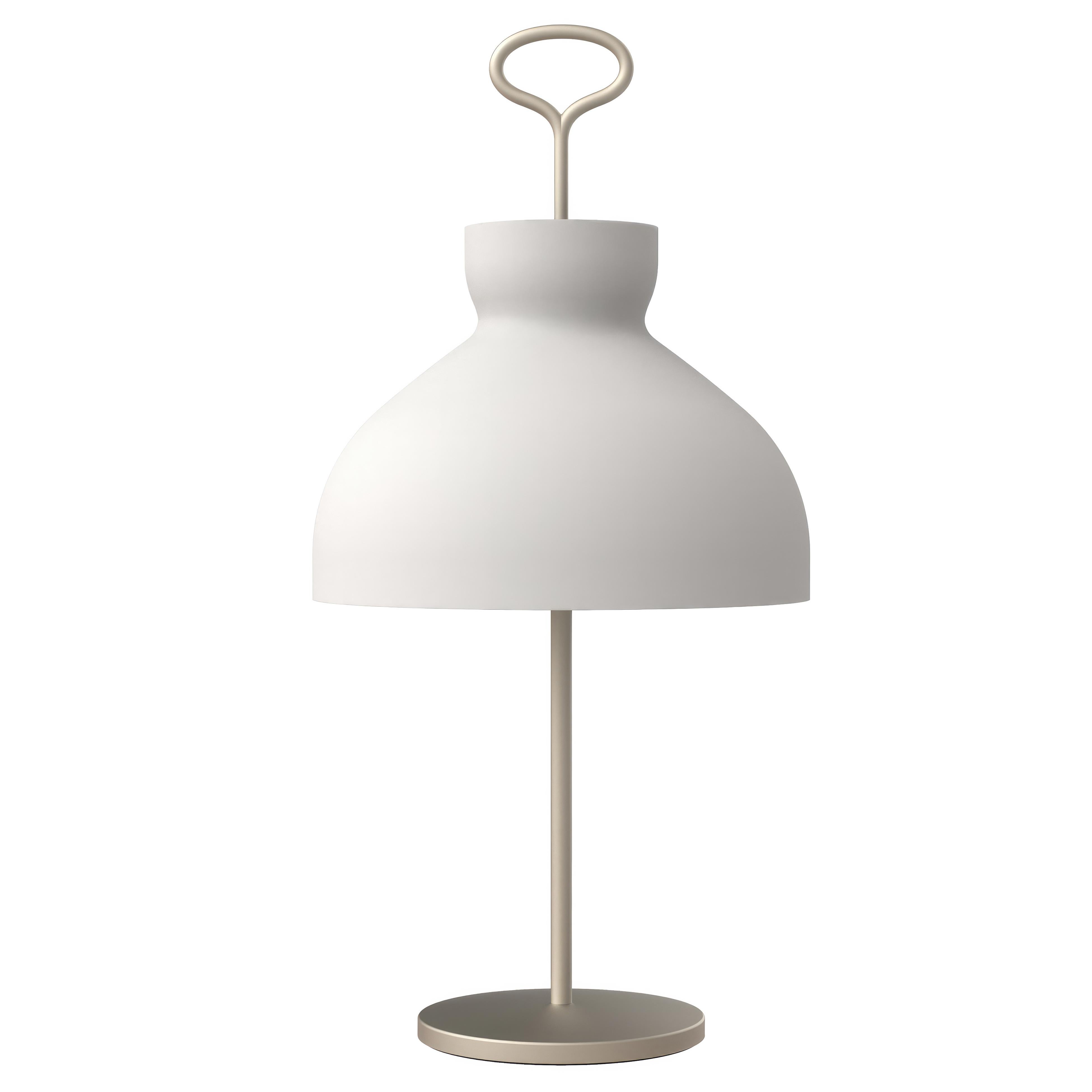 Large Ignazio Gardella 'Arenzano' Table Lamp in Satin Bronze and Glass For Sale 2