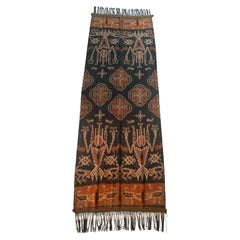 Ikat Textile from Sumba Island with Stunning Tribal Motifs, Indonesia