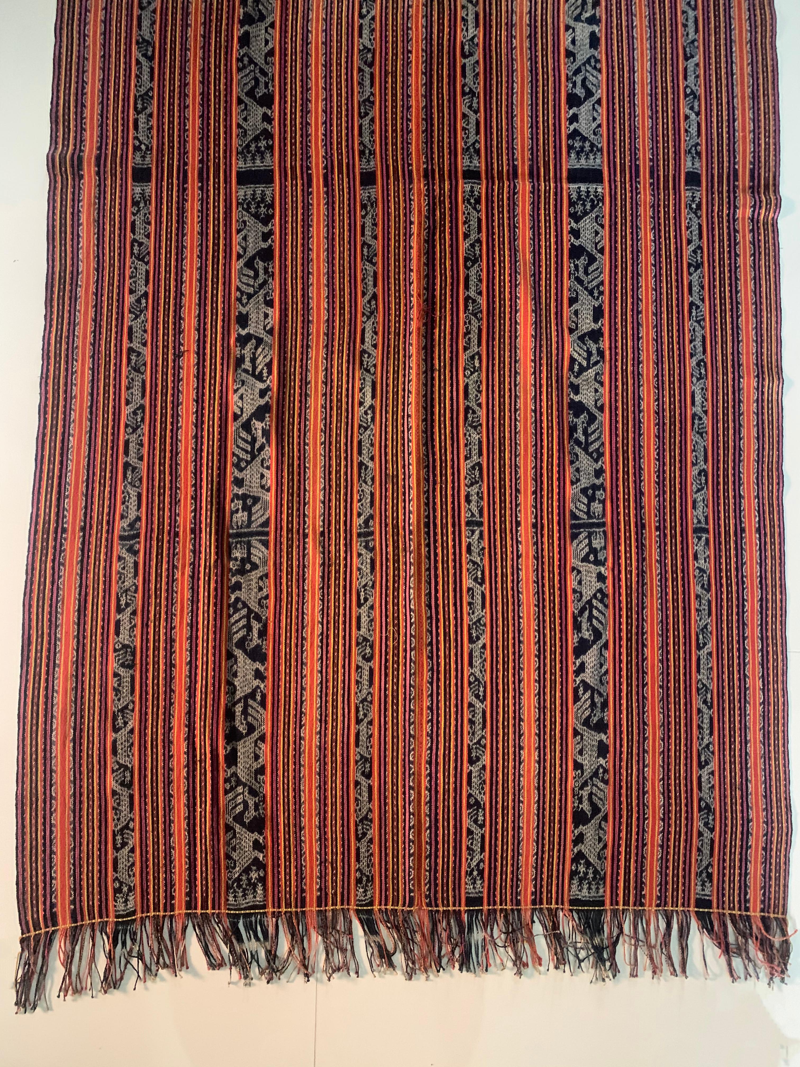 Ikat Textile from Timor with Stunning Tribal Motifs & Colours, Indonesia In Good Condition In Jimbaran, Bali