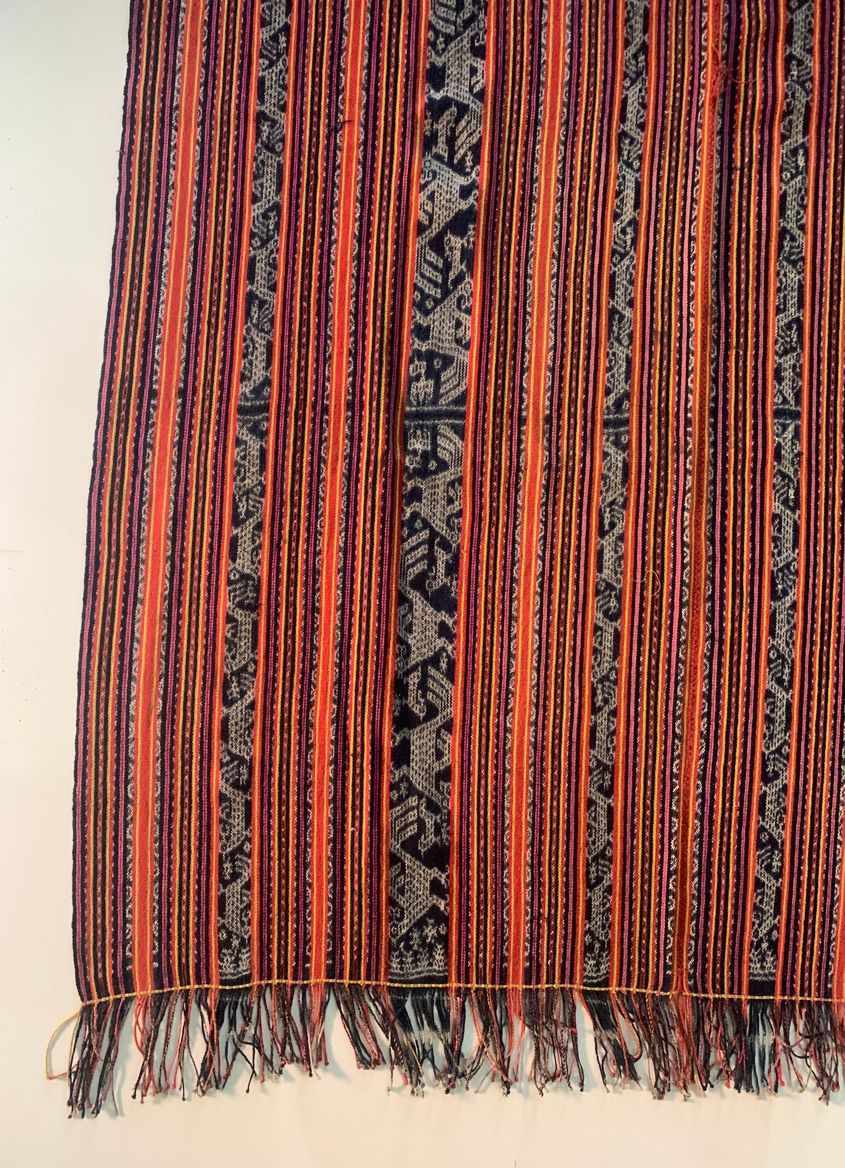 Yarn Ikat Textile from Timor with Stunning Tribal Motifs & Colours, Indonesia
