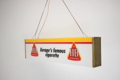 Large Illuminated Advertisement for HB cigarettes, 1970s