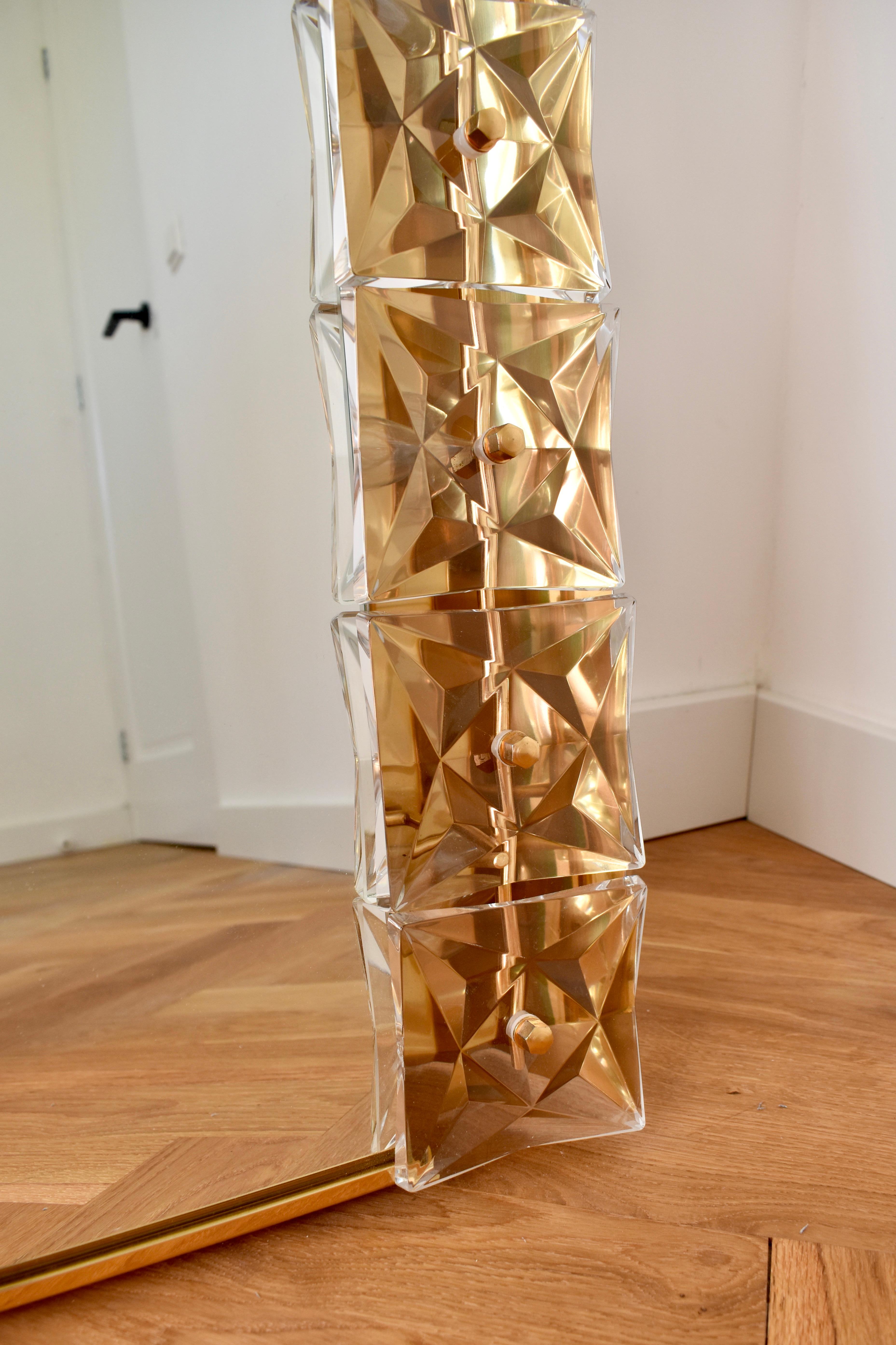 Large Illuminated Crystal Mirror from Kinkeldey, 1970s For Sale 3