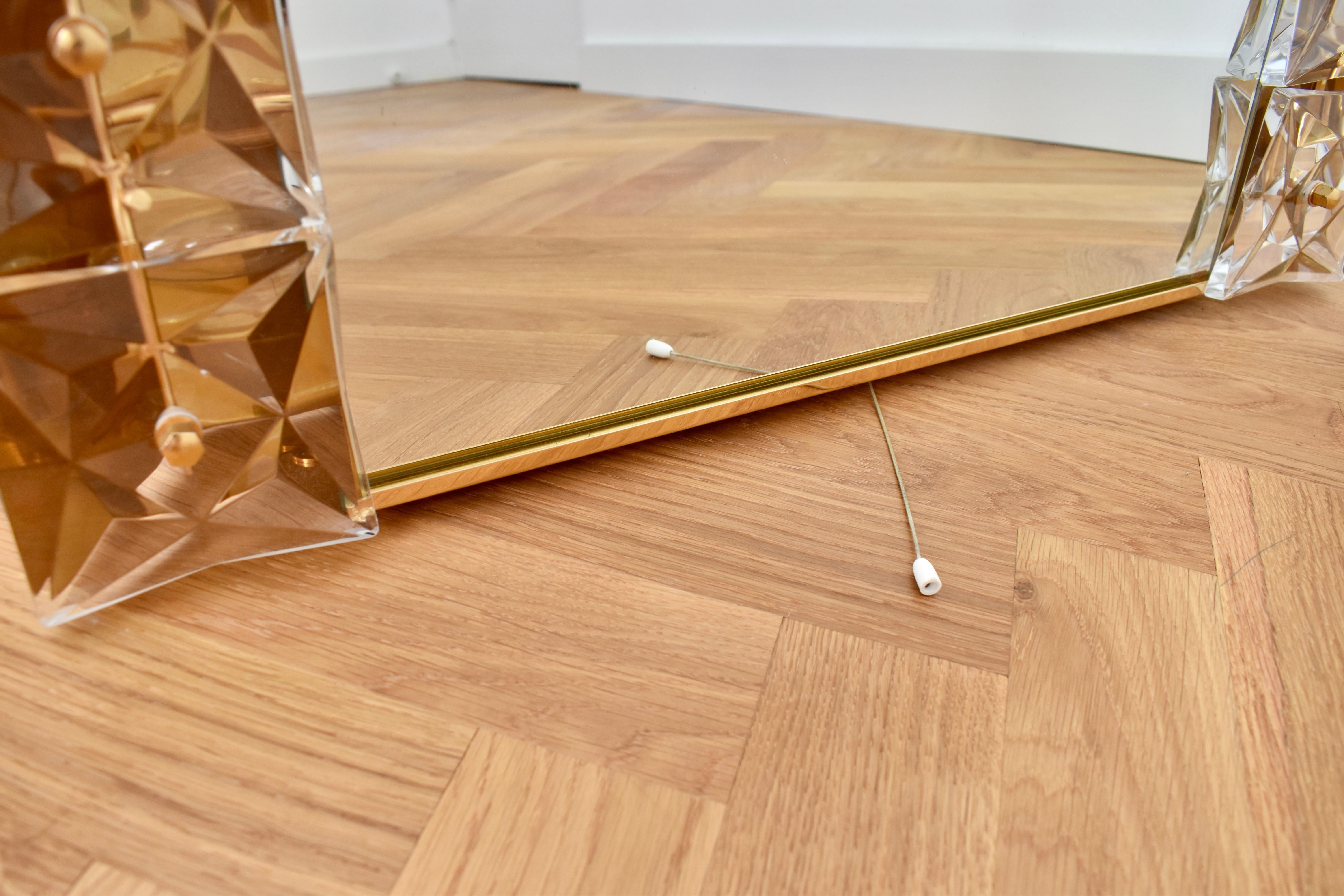 Large Illuminated Crystal Mirror from Kinkeldey, 1970s For Sale 10