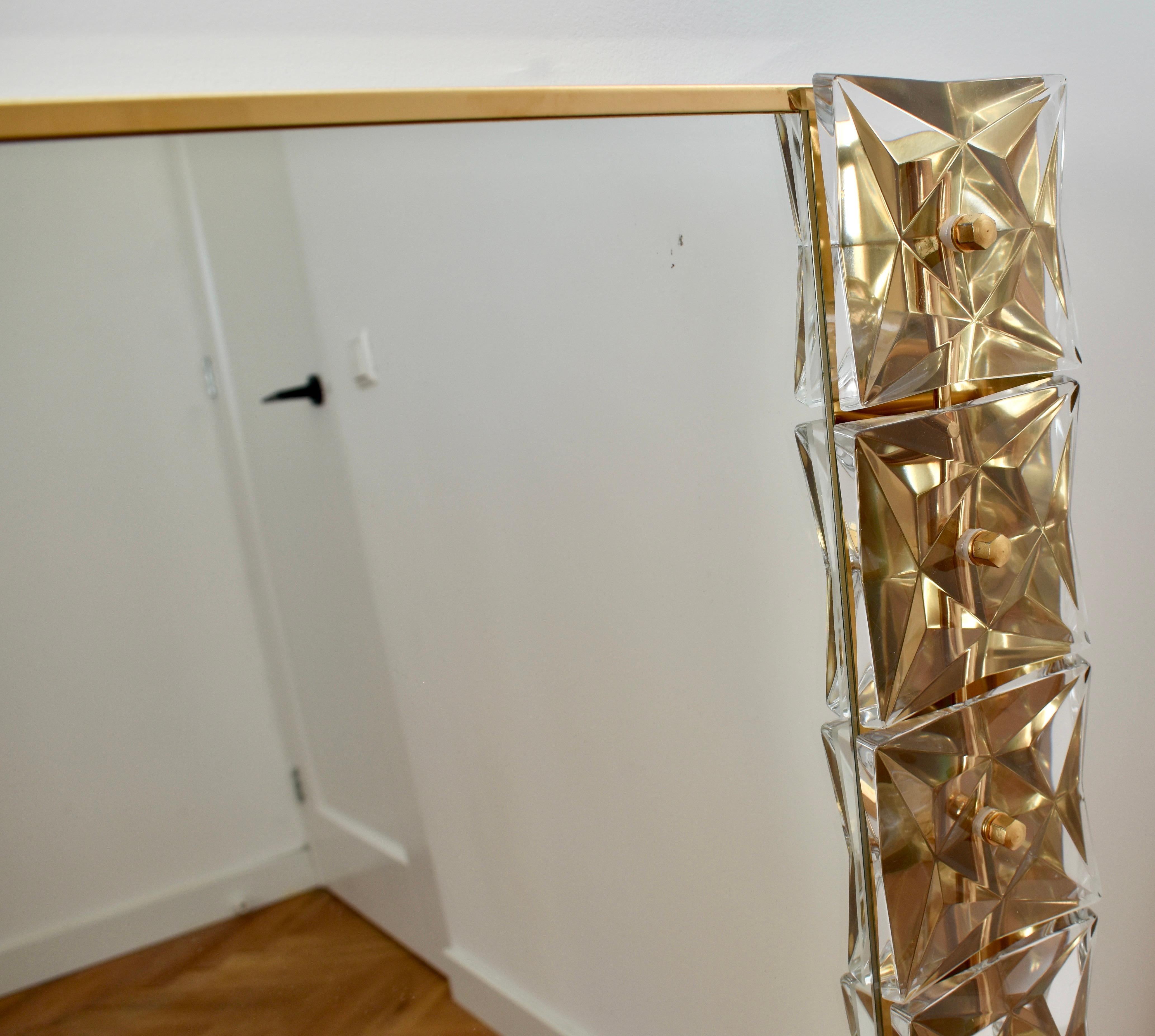 Large Illuminated Crystal Mirror from Kinkeldey, 1970s For Sale 1