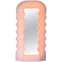 Large Illuminated Floor Mirror by Ettore Sottsass