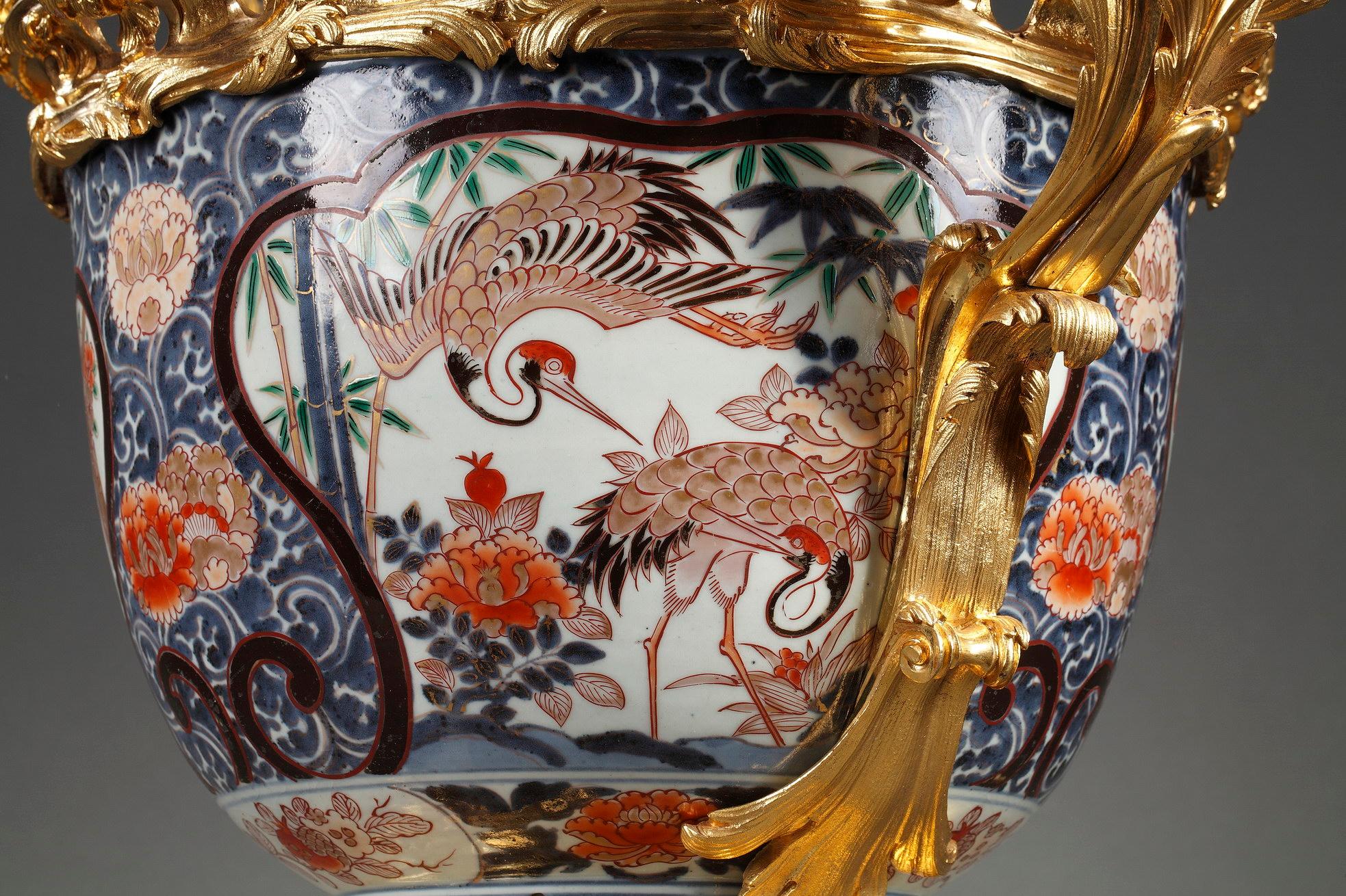 Fine XIX secolo Grande fioriera in Imari Porcelain, Francia, 1880 circa in vendita