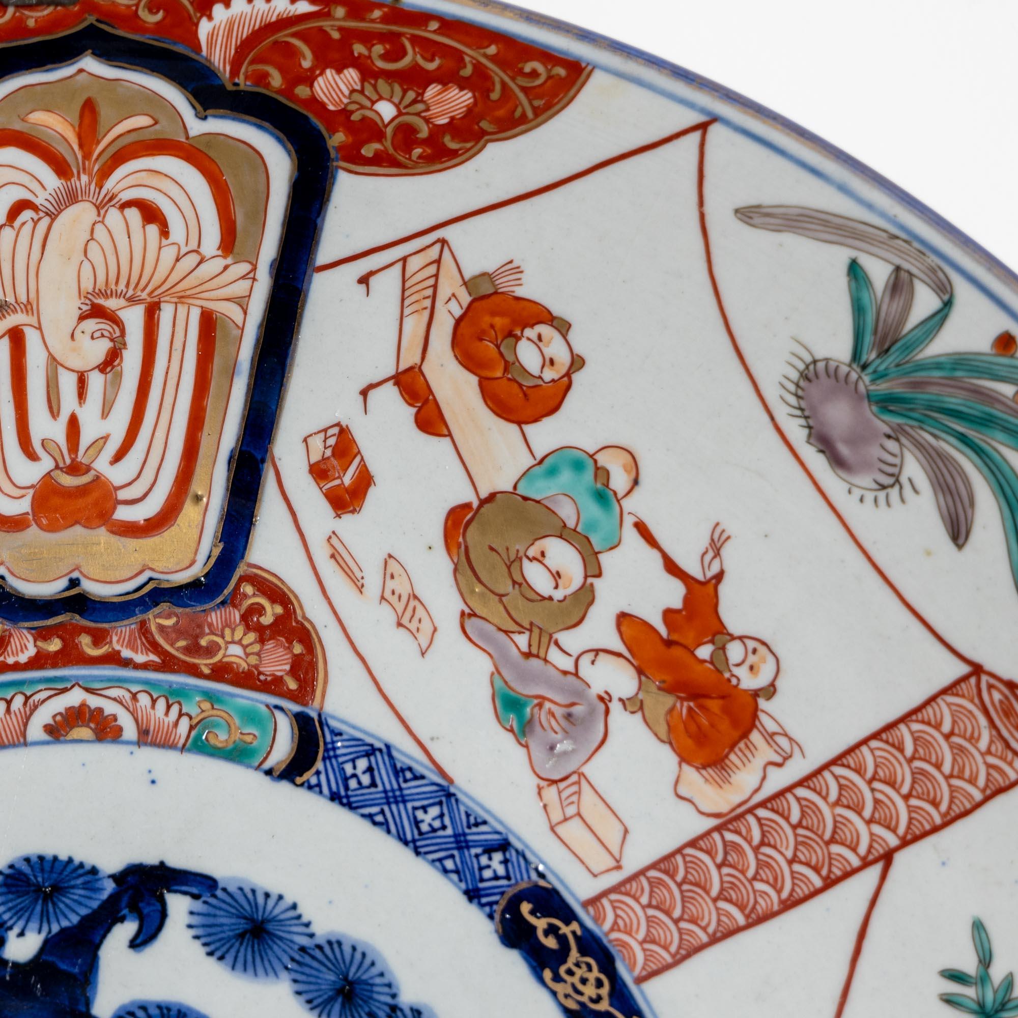 Großer Imari Porcelain Teller, wahrscheinlich 19. Jahrhundert im Angebot 2