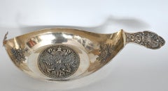 Large Imperial Russian Kowsch Crowned Double Eagle St. George Silver Gilt Moscow