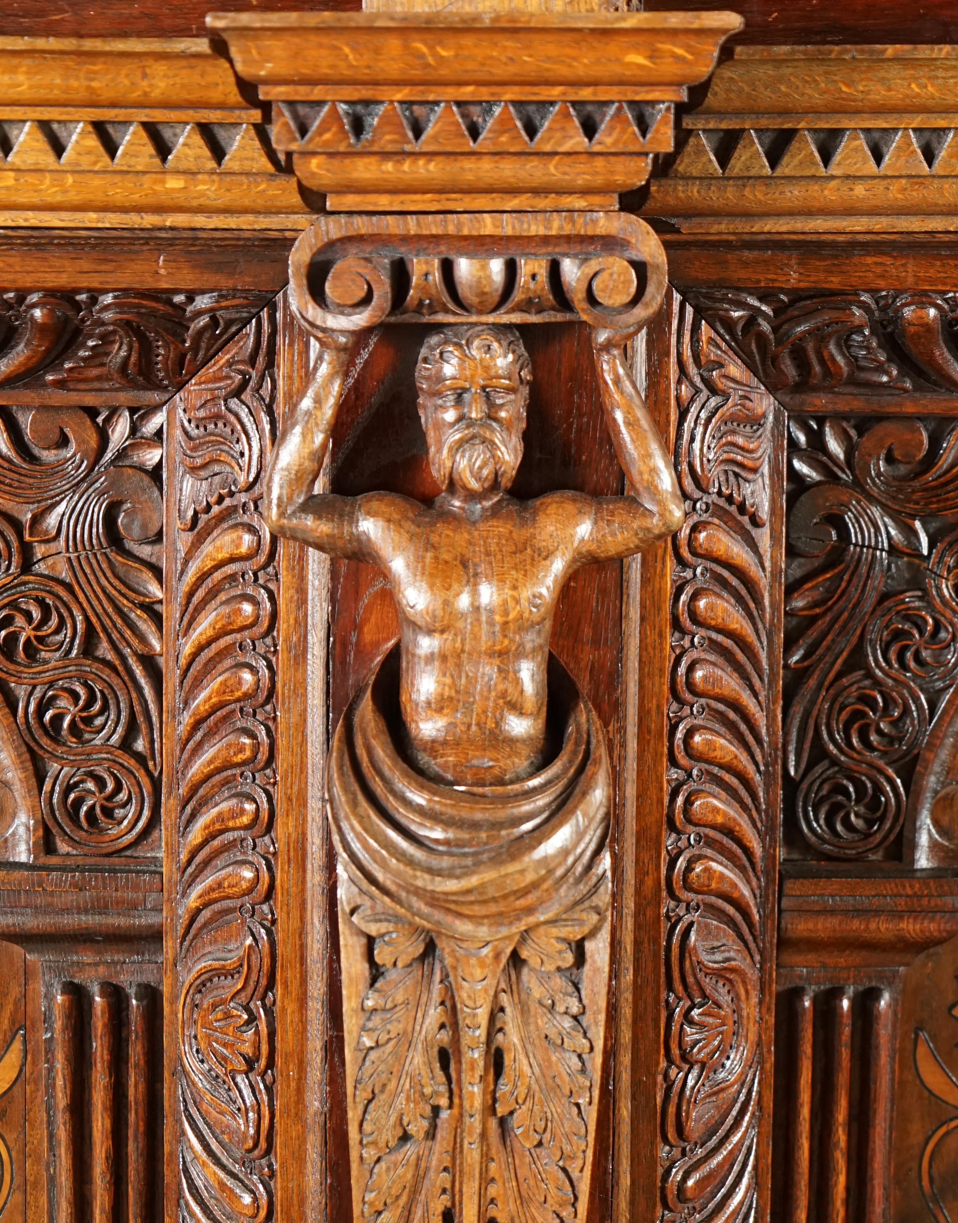 LARGE & IMPORTANT ANTiQUE CIRCA 1600 CHARLES I DOCUMENTED ENGLISH OAK TESTER BED For Sale 2