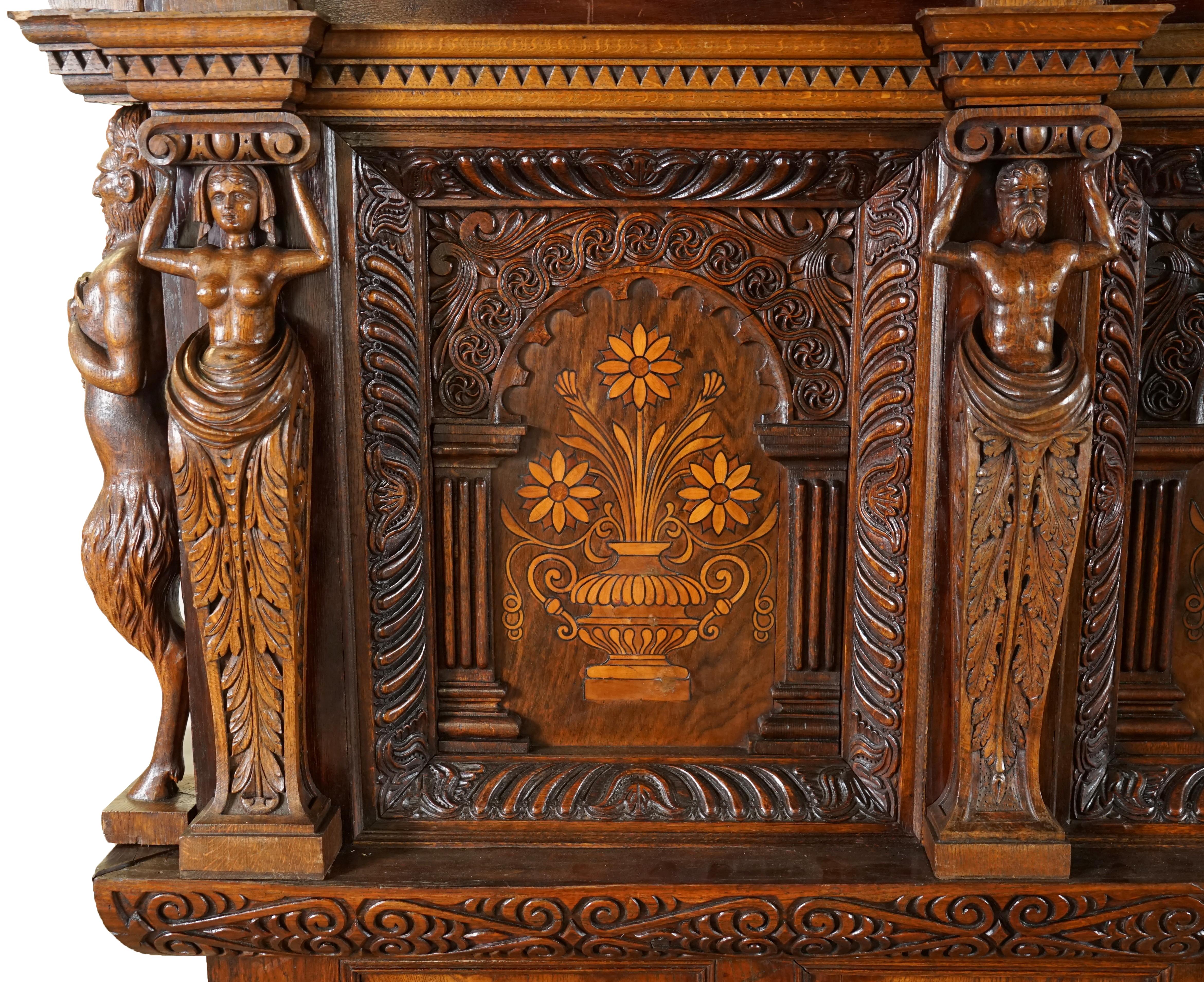 LARGE & IMPORTANT ANTiQUE CIRCA 1600 CHARLES I DOCUMENTED ENGLISH OAK TESTER BED For Sale 3