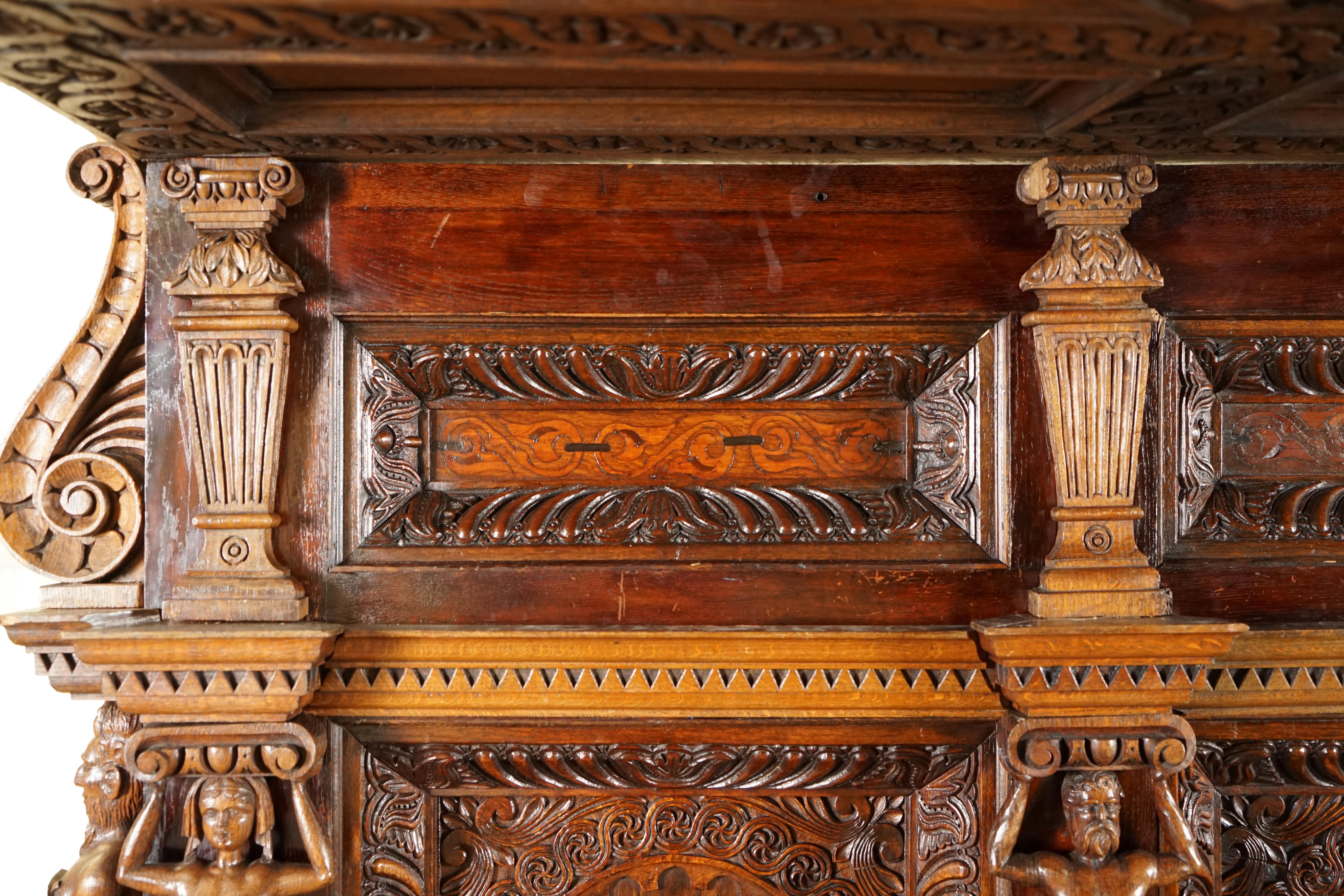 LARGE & IMPORTANT ANTiQUE CIRCA 1600 CHARLES I DOCUMENTED ENGLISH OAK TESTER BED For Sale 5