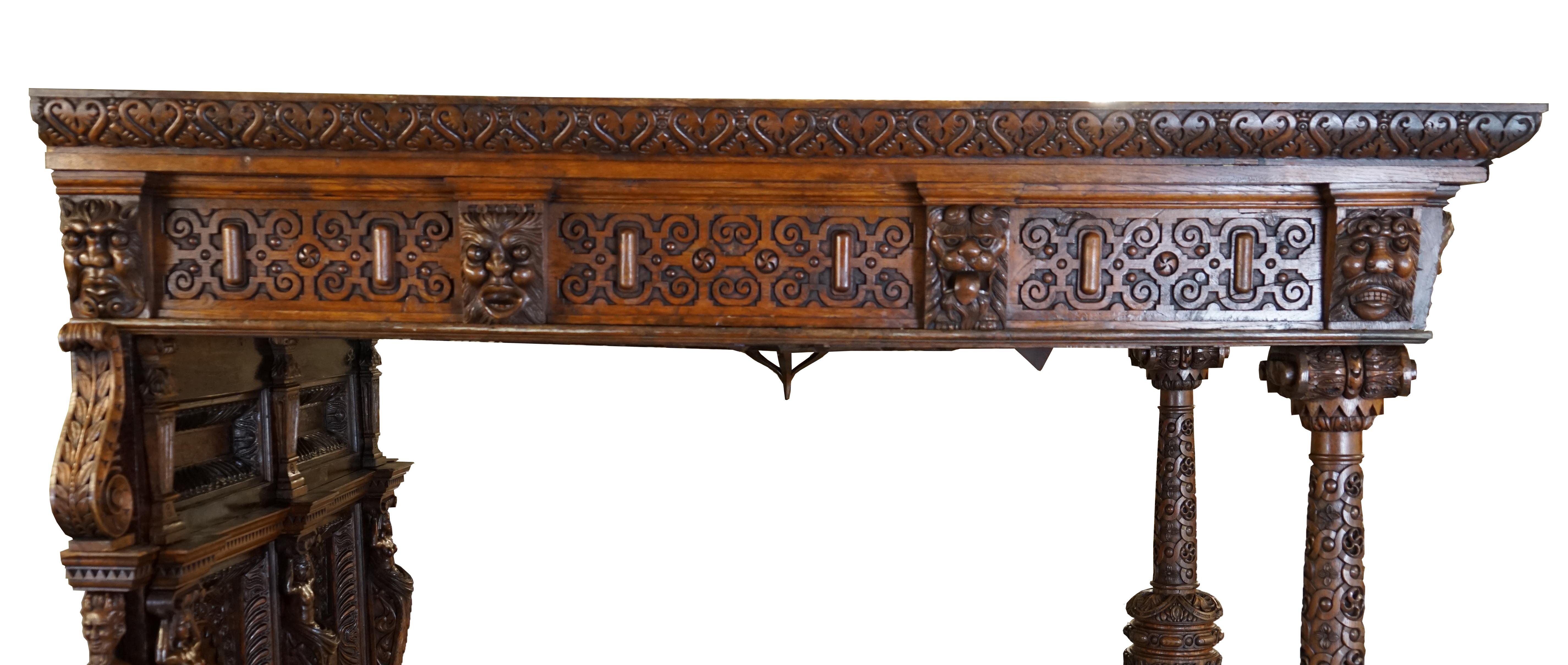 LARGE & IMPORTANT ANTiQUE CIRCA 1600 CHARLES I DOCUMENTED ENGLISH OAK TESTER BED For Sale 7
