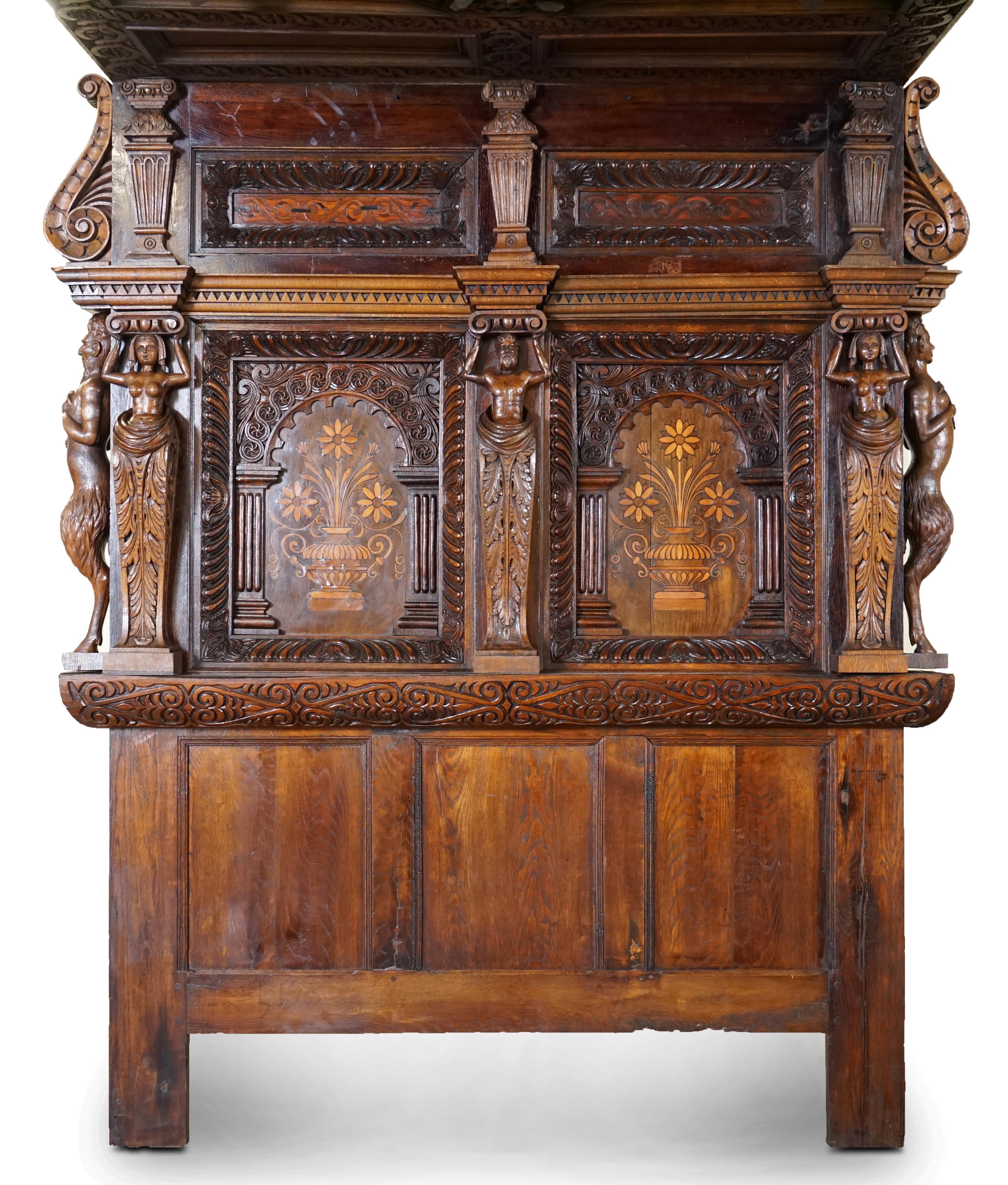 Oak LARGE & IMPORTANT ANTiQUE CIRCA 1600 CHARLES I DOCUMENTED ENGLISH OAK TESTER BED For Sale