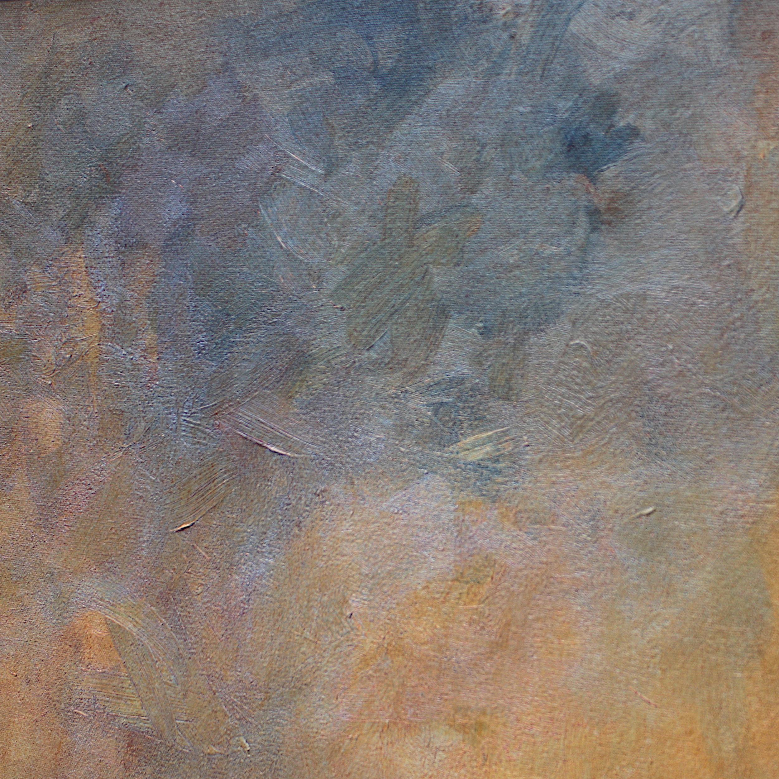 Gran Pintura Impresionista Paisaje Estanque de Sid Smith Relicario para la Memoria en Excelente estado para la venta en Lafayette, IN