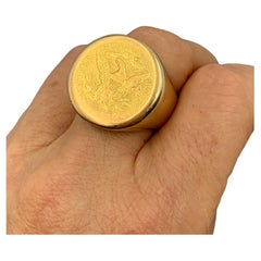 Large Impressive 1897 Liberty Head Half Eagle 22K Gold Coin 14K Gold Ring