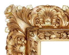 Large Impressive 19th Century Rococo Revival Gilt Frame