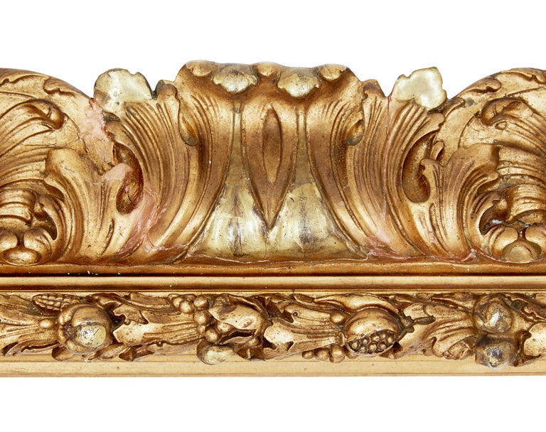 Large Impressive 19th Century Rococo Revival Gilt Frame at 1stDibs