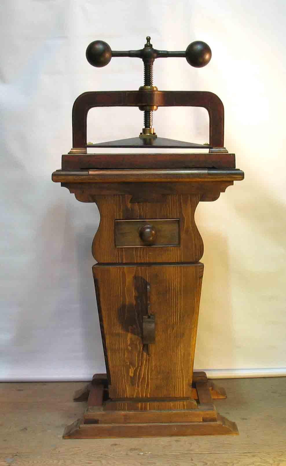 cast iron book press for sale