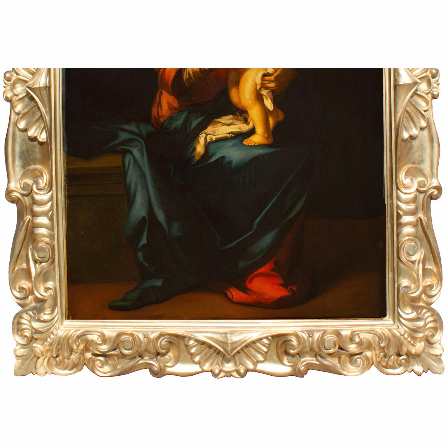 Italian Large & Impressive Oil on Canvas 