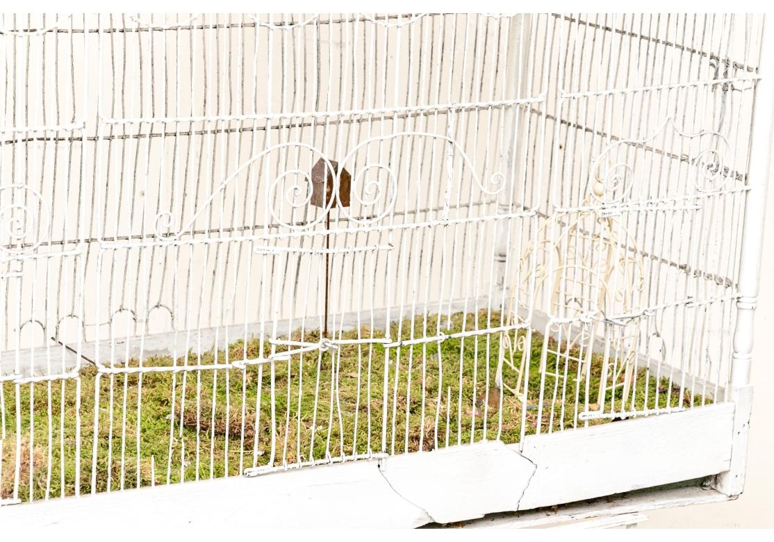 Large and  Decorative Birdcage On Stand For Sale 6