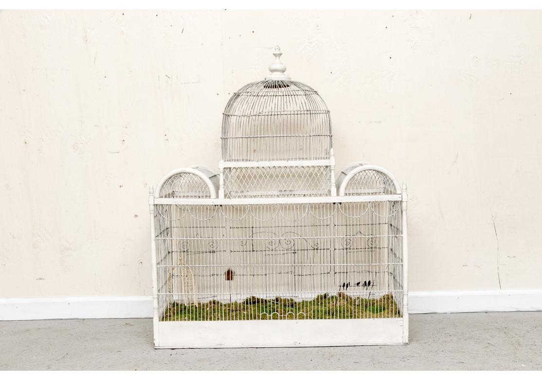 Large and  Decorative Birdcage On Stand For Sale 12
