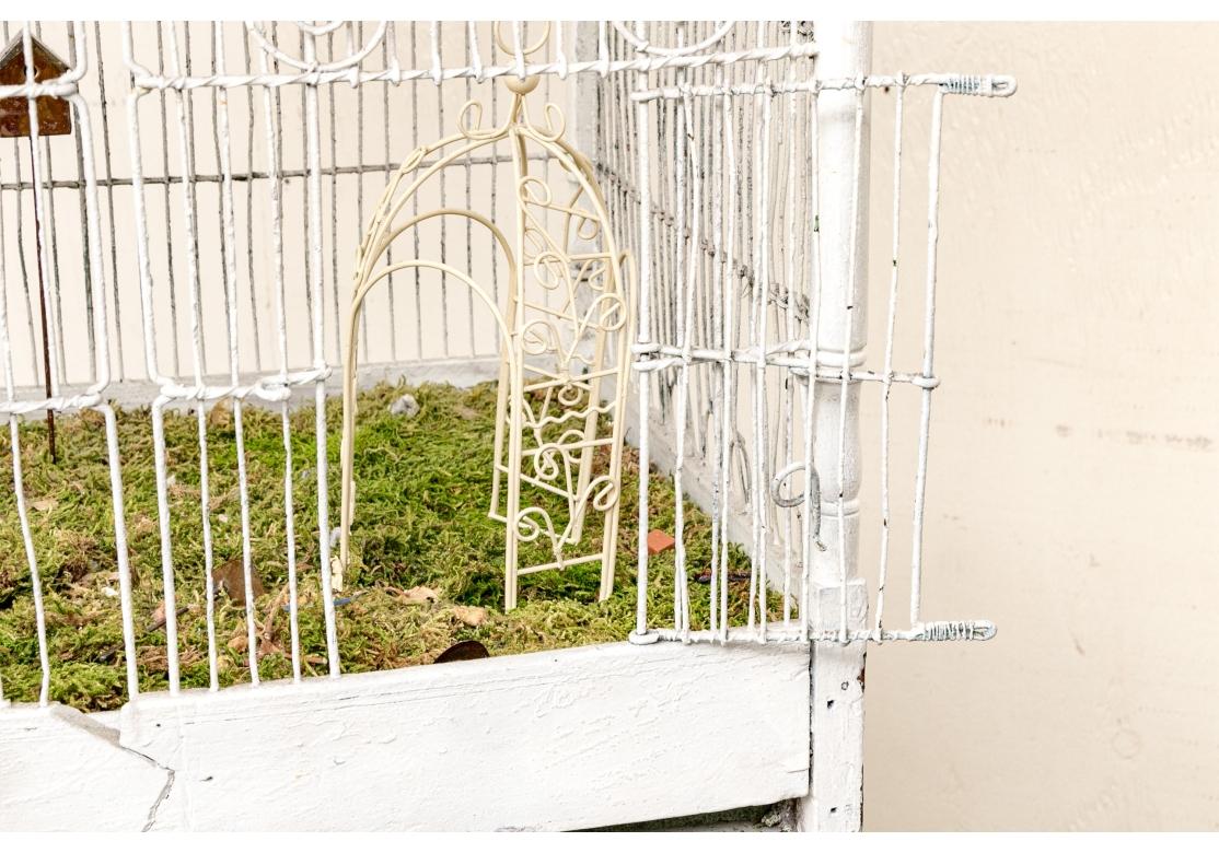 Large and  Decorative Birdcage On Stand For Sale 1