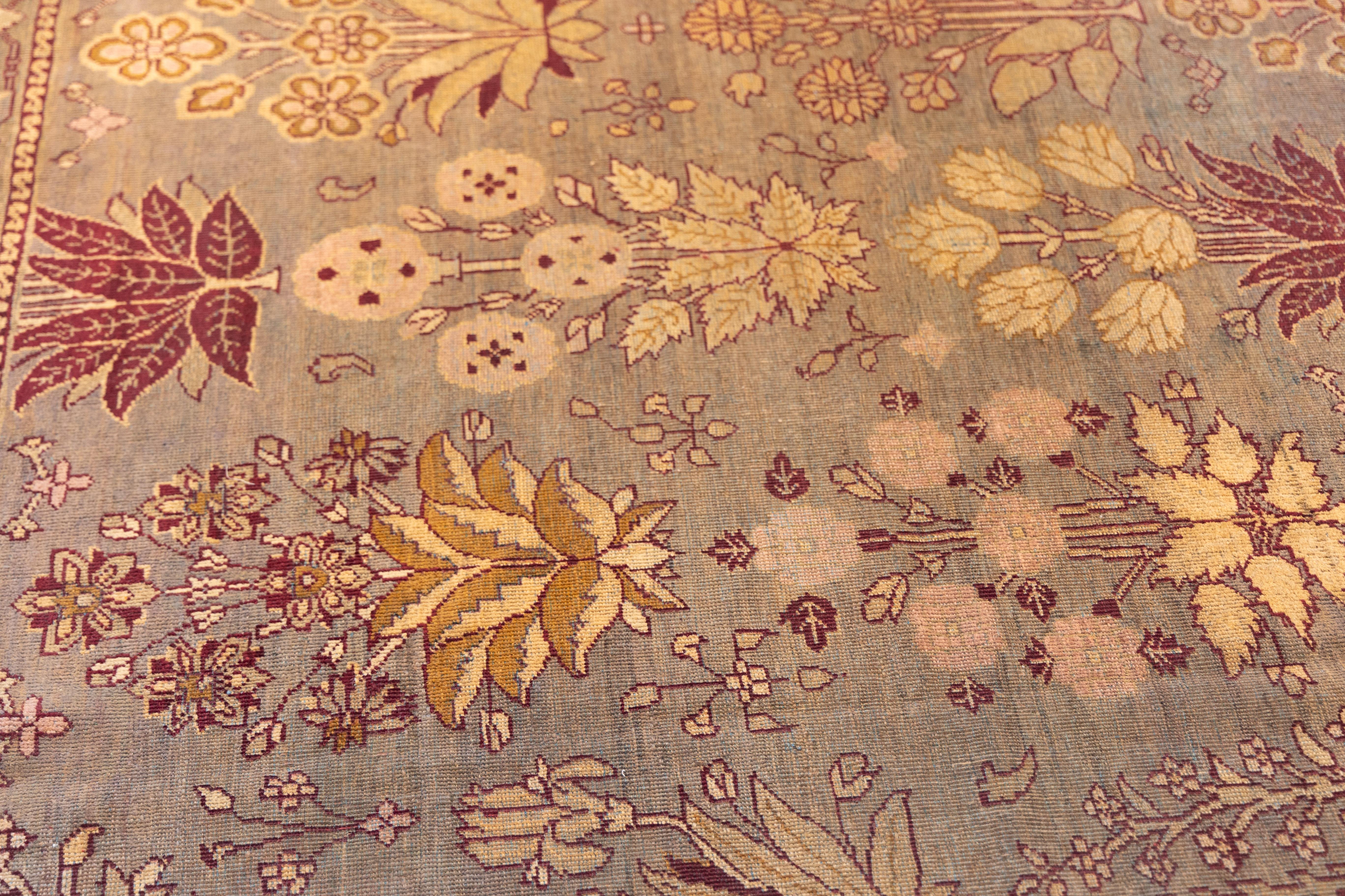 19th Century Large indian Amritsar rug from late 19th cent. For Sale