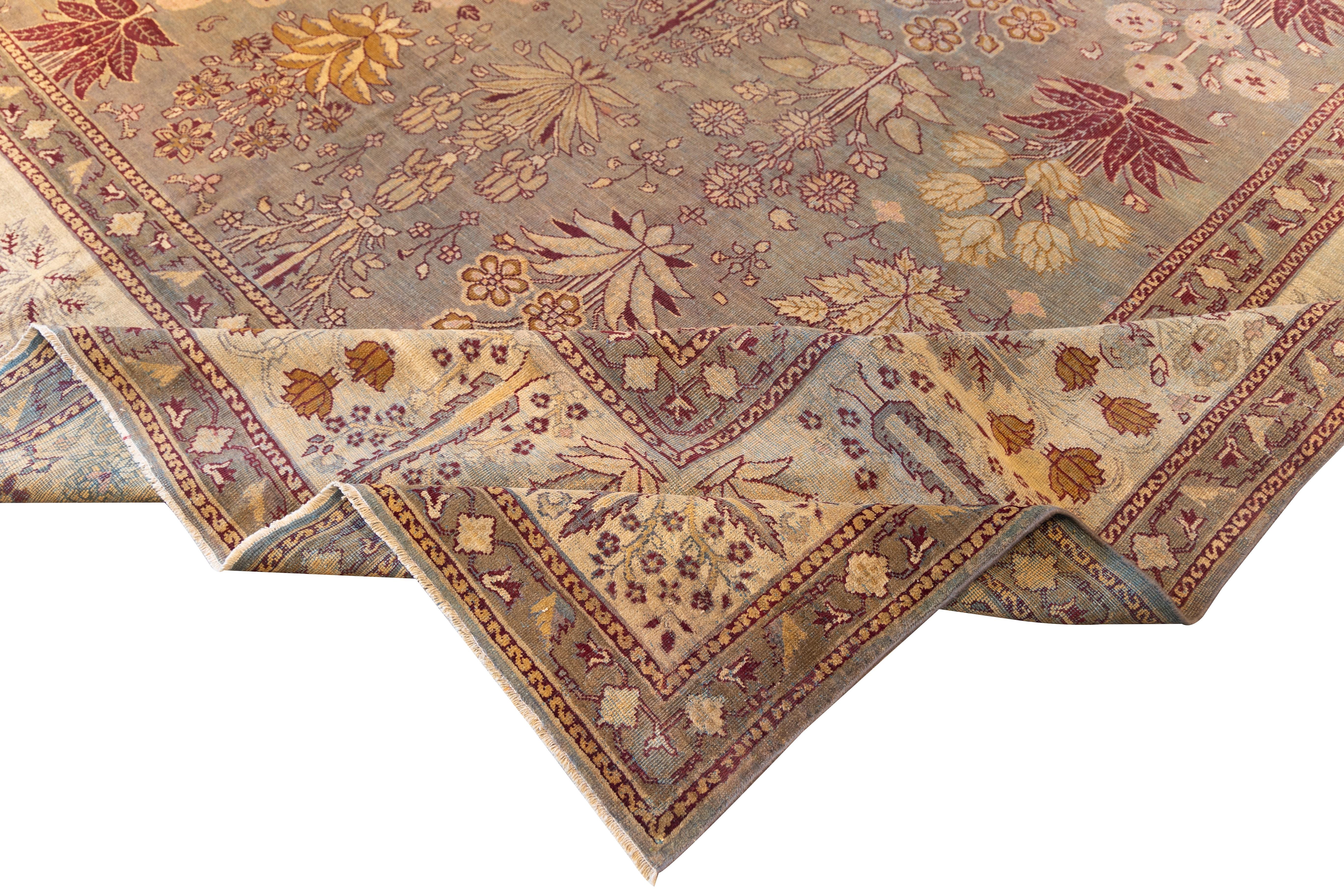 Lana Large indian Amritsar rug from late 19th cent. in vendita