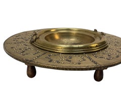 Large Indian Brass Brazier