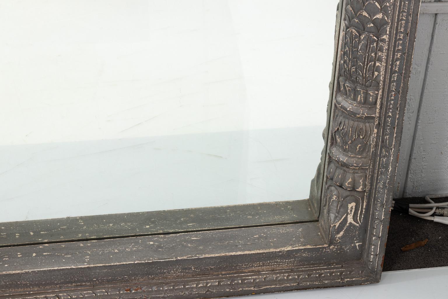 Large Indian Fragment Mirror In Good Condition In Stamford, CT