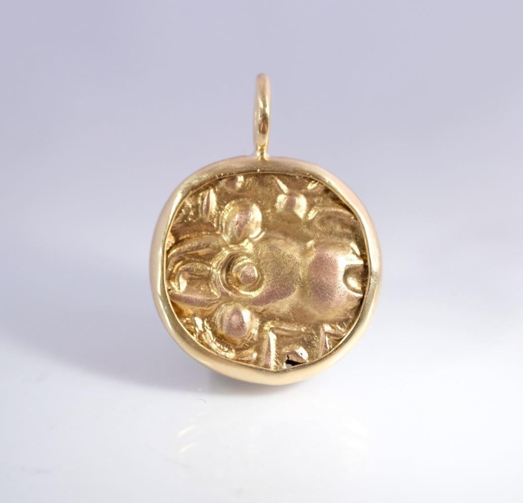 Fabriqué sur commande - Coins indiennes en or Jammu et Cachemire - 600 av. J.-C. serties en or 18 carats Neuf - En vente à Chicago, IL