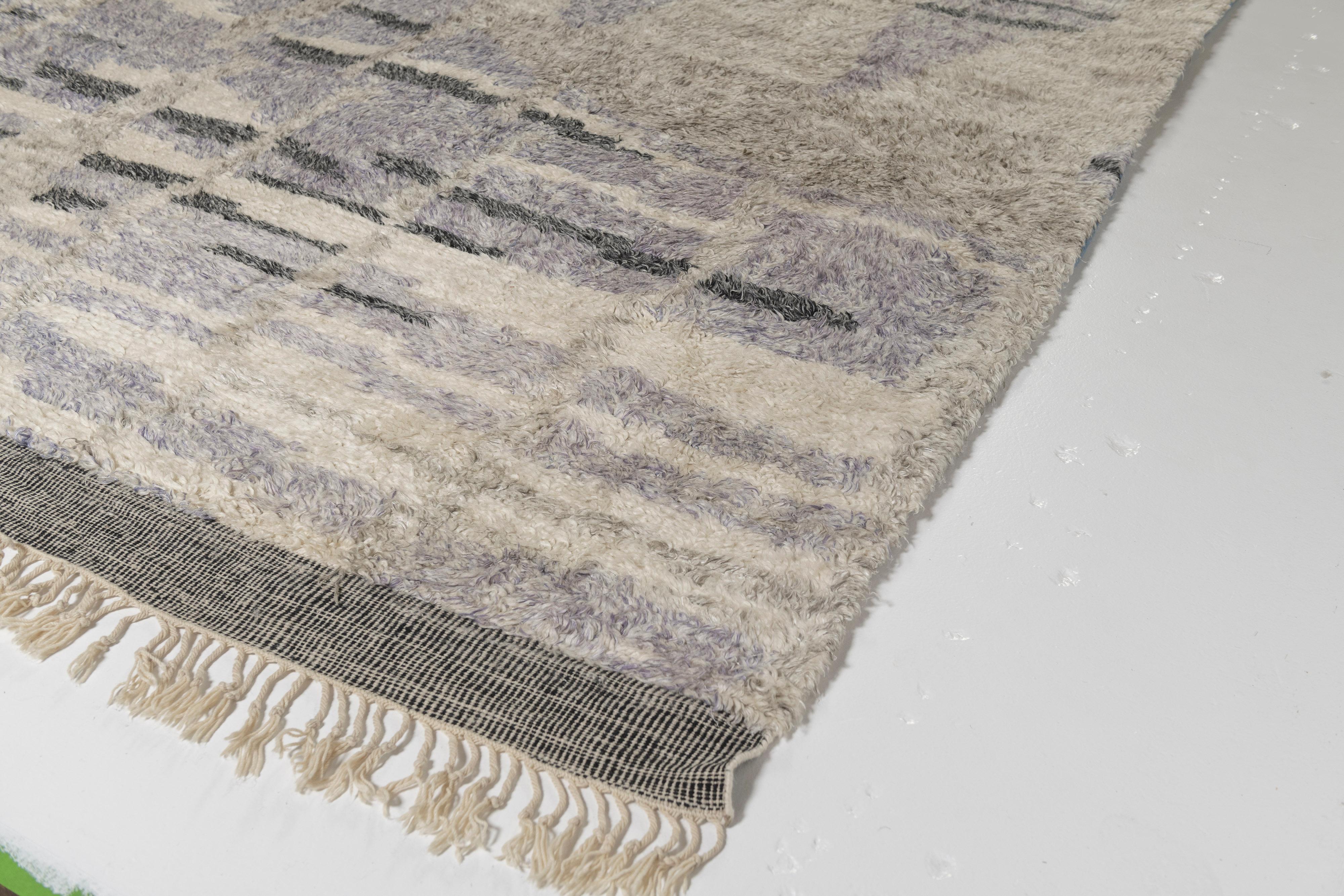 Alfombra india grande con motivos marroquíes en venta 2