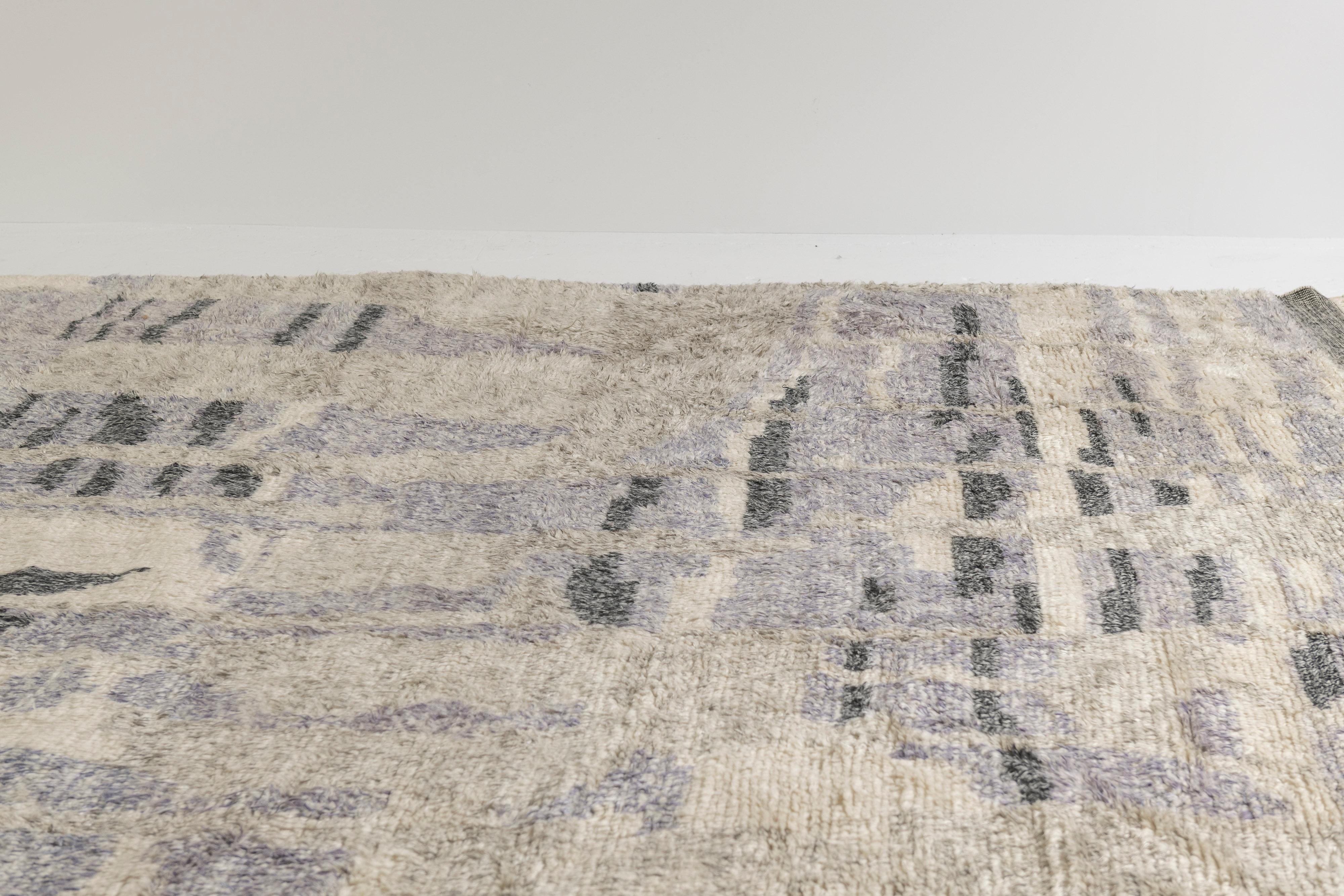 Alfombra india grande con motivos marroquíes en venta 6
