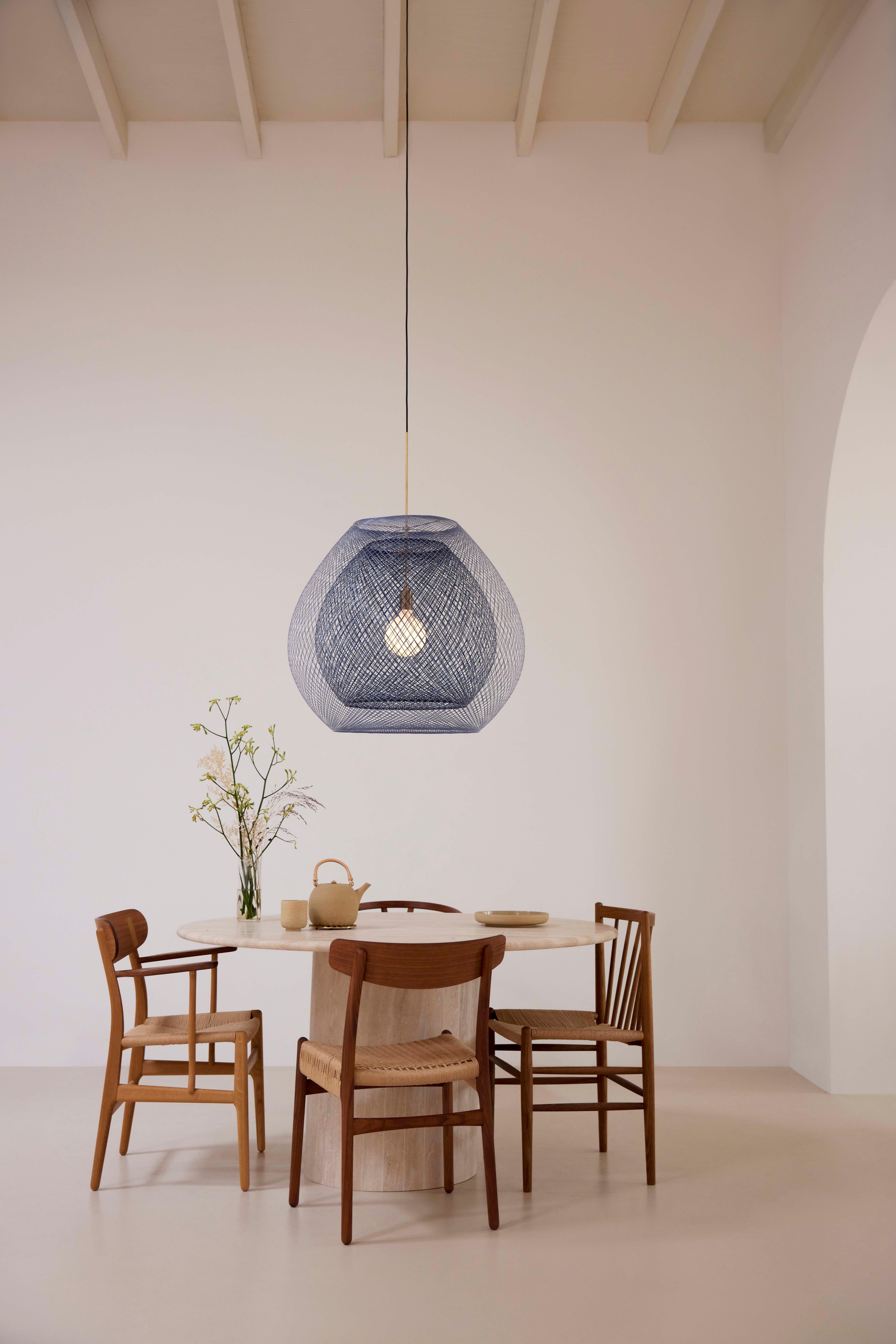 Resina Lampada a sospensione grande Indigo Night Twilight Set di Atelier A Robotiq in vendita