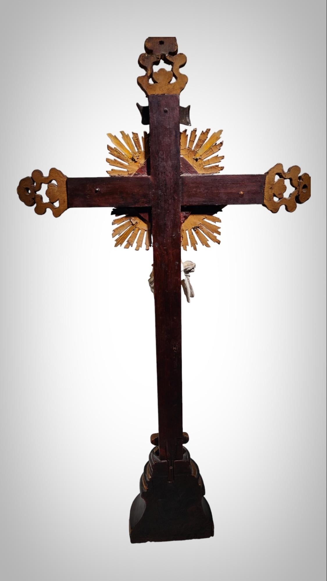 Large Indo-Portuguese cross of 100 cm For Sale 10
